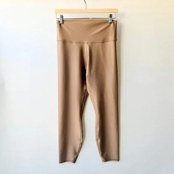 Alo Yoga Airlift High-Waist Leggings 26” Tan Size L A146